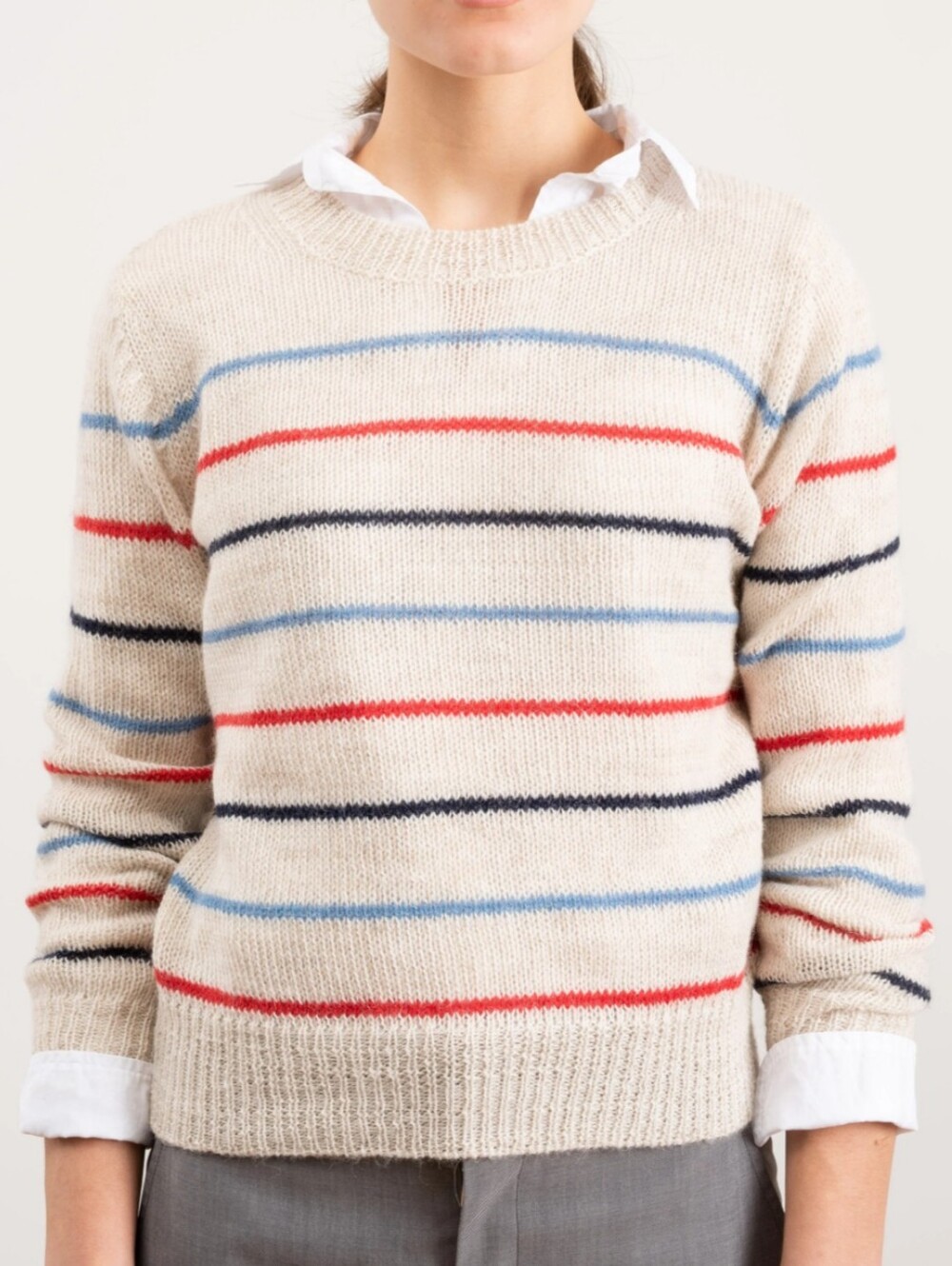 Isabel Marant Étoile Striped Alpaca Blend Knit Sweater - Size 36 / US S